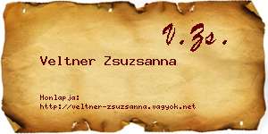 Veltner Zsuzsanna névjegykártya